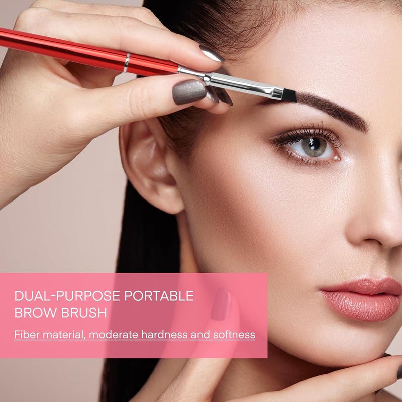 Unaone Eyebrow Brush - 2 PCS Professional Dual-Ended Angled Eye Brow Brush Applicator For Shaping and Filling Brows Lash Eyeliner - Image 3
